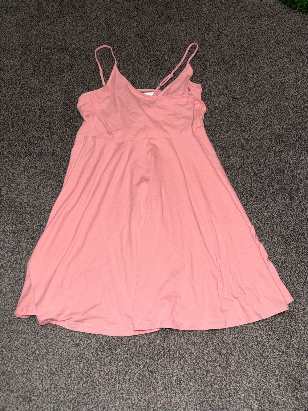 Forever21 Pink Spaghetti Strap Fit & Flare Sundress